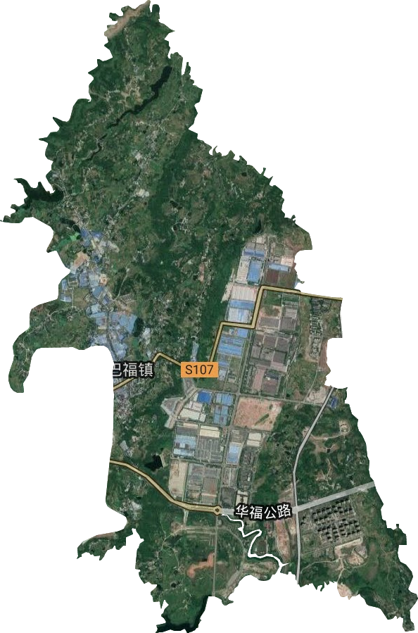 巴福镇卫星图