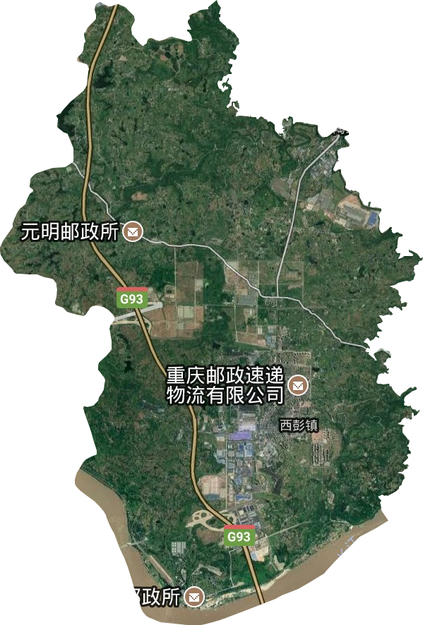 西彭镇卫星图