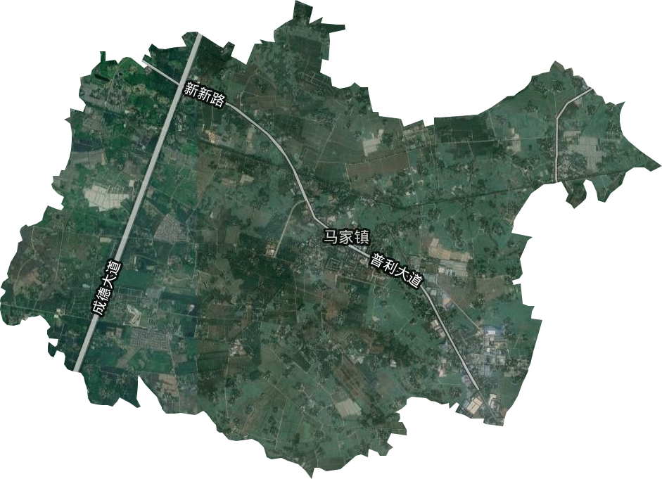 马家镇卫星图