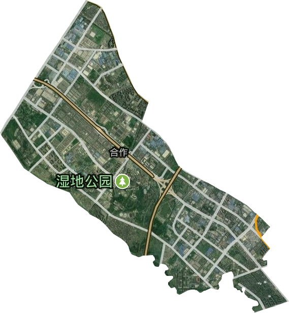 合作街道卫星图