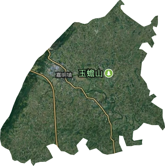 嘉明镇卫星图