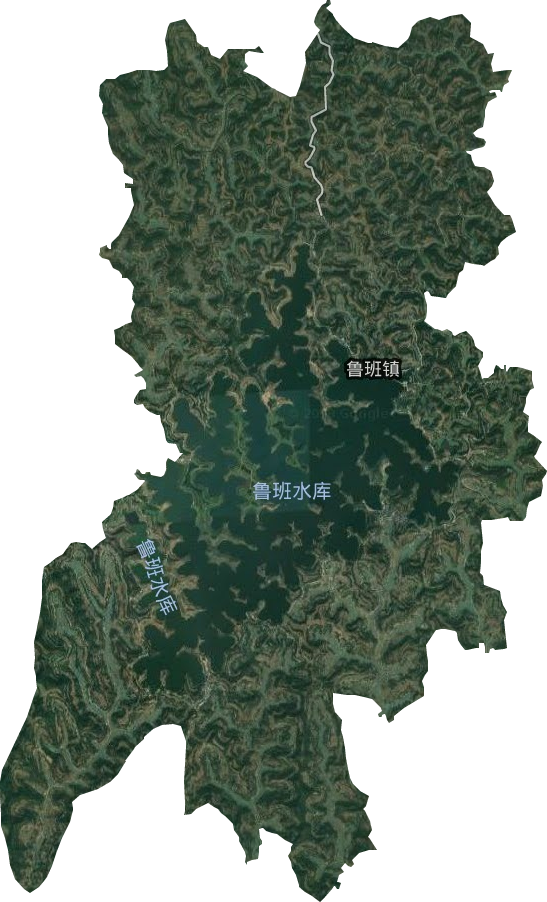 鲁班镇卫星图