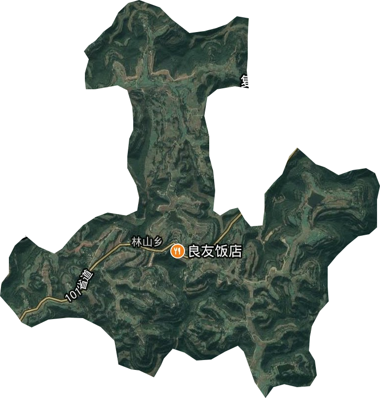 林山乡卫星图