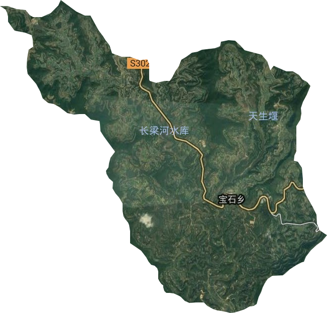 宝石乡卫星图