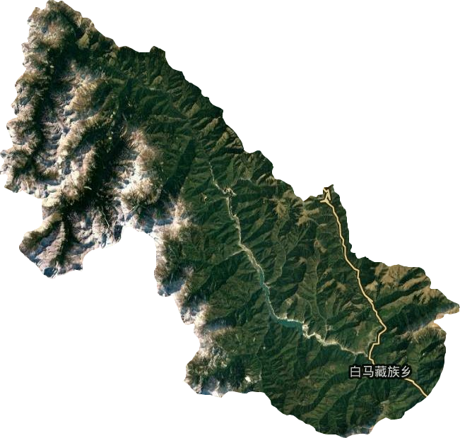 白马藏族乡卫星图