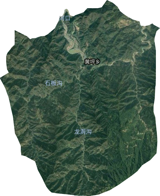 黄坪乡卫星图