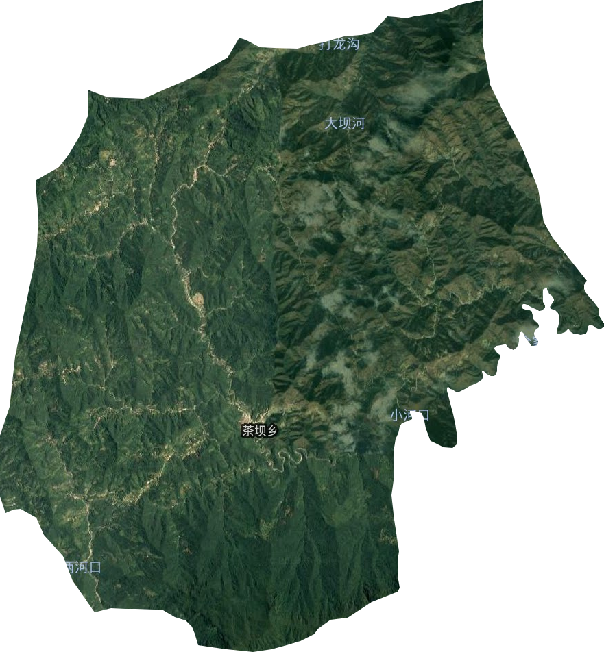 茶坝乡卫星图