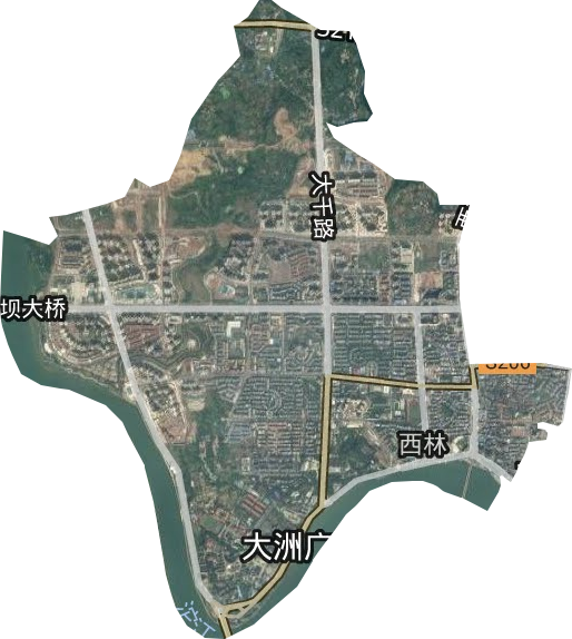 西林街道卫星图