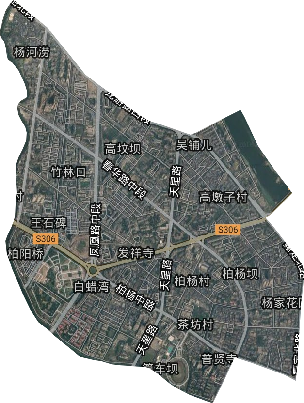 柏杨街道卫星图