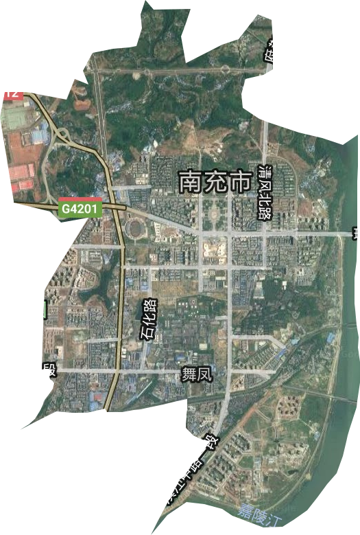 舞凤街道卫星图