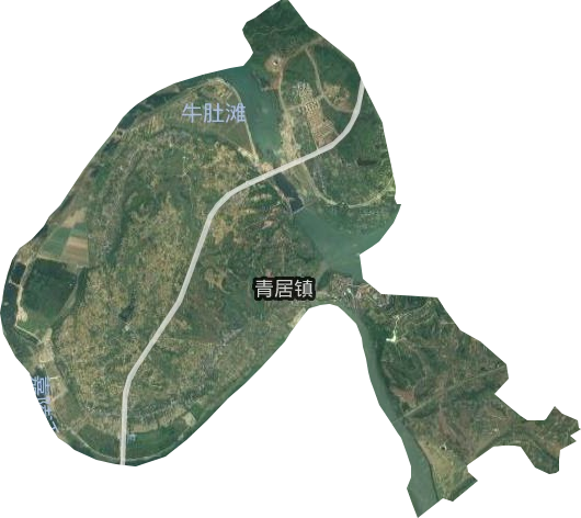 青居镇卫星图