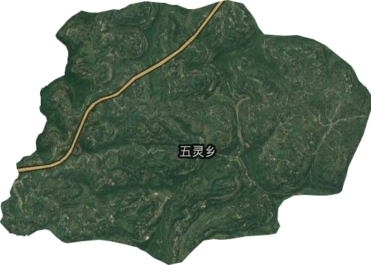 五灵乡卫星图
