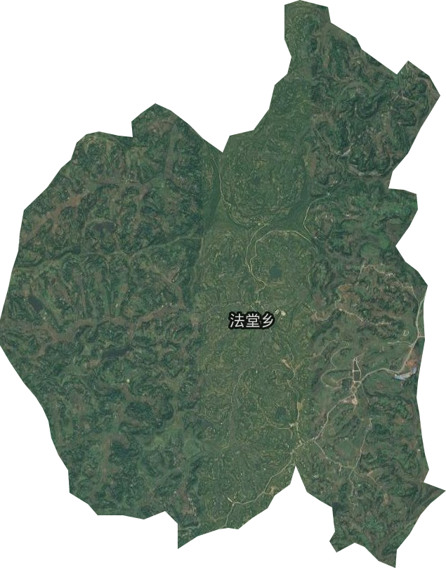 法堂乡卫星图