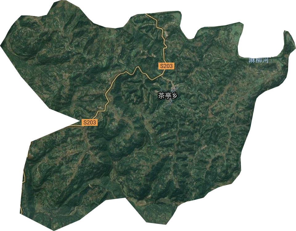 茶亭乡卫星图