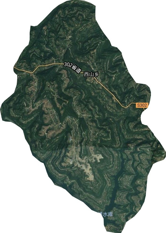 西山乡卫星图