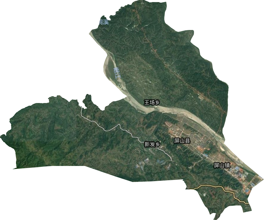 屏山镇卫星图