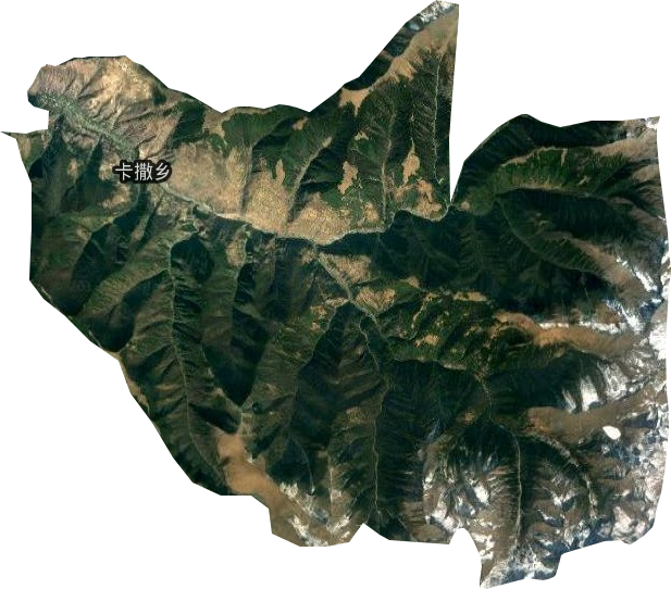 卡撒乡卫星图