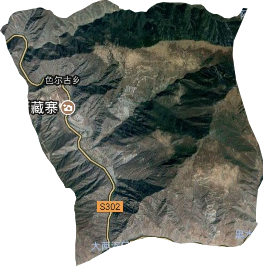 色尔古镇卫星图