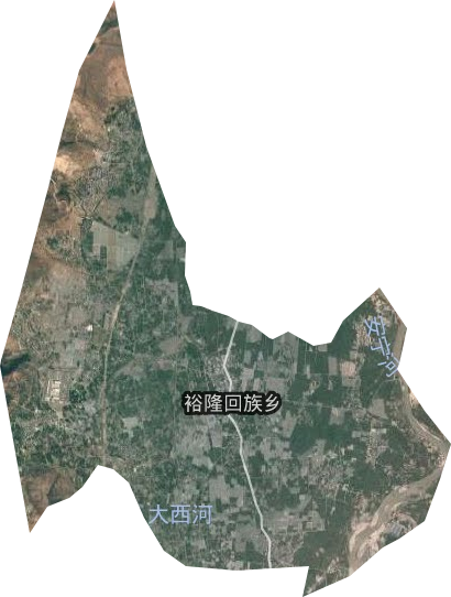 裕隆回族乡卫星图