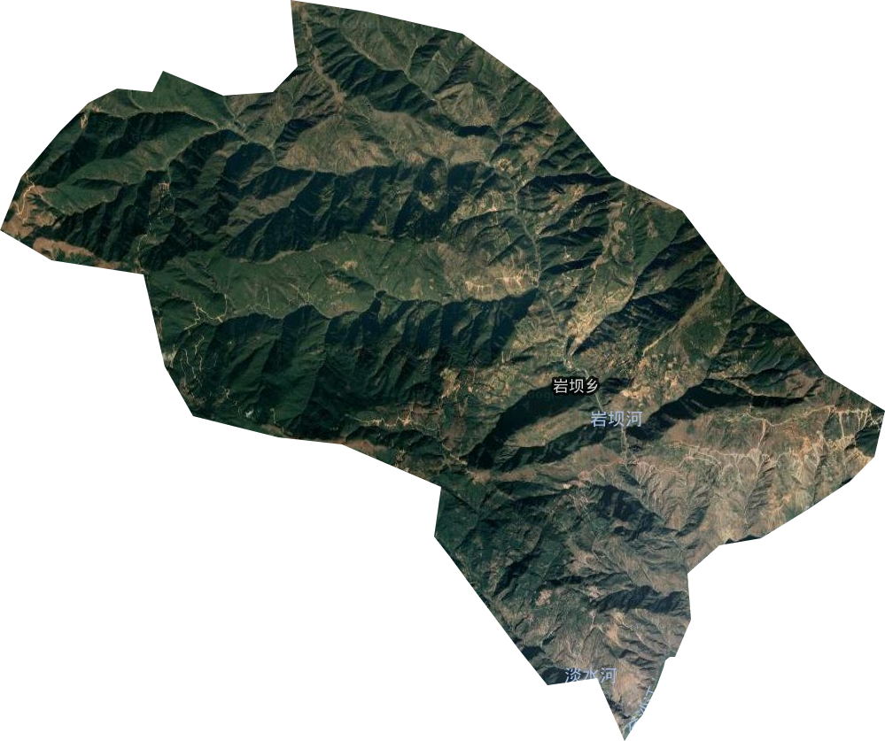 岩坝乡卫星图
