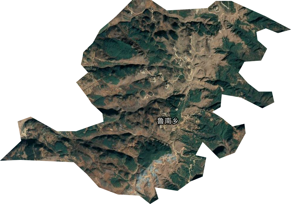 鲁南乡卫星图