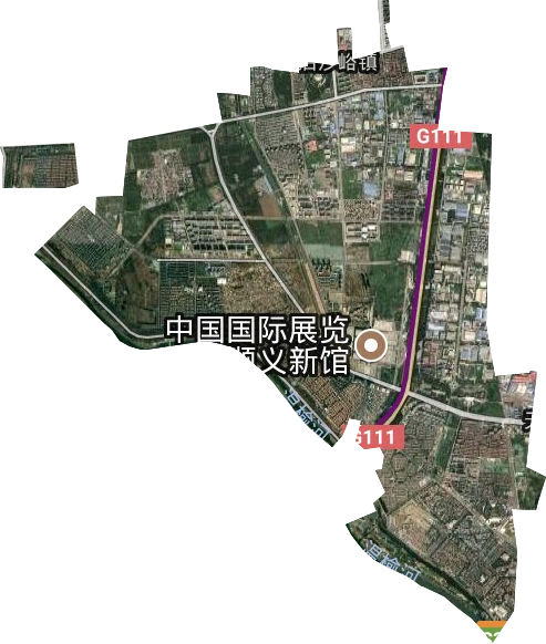 空港街道卫星图