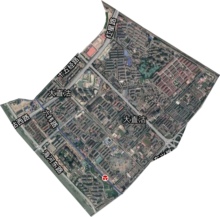 大直沽街道卫星图