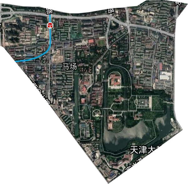 马场街道卫星图