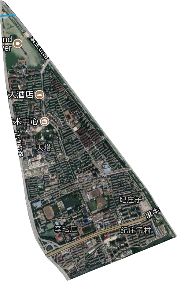 天塔街道卫星图