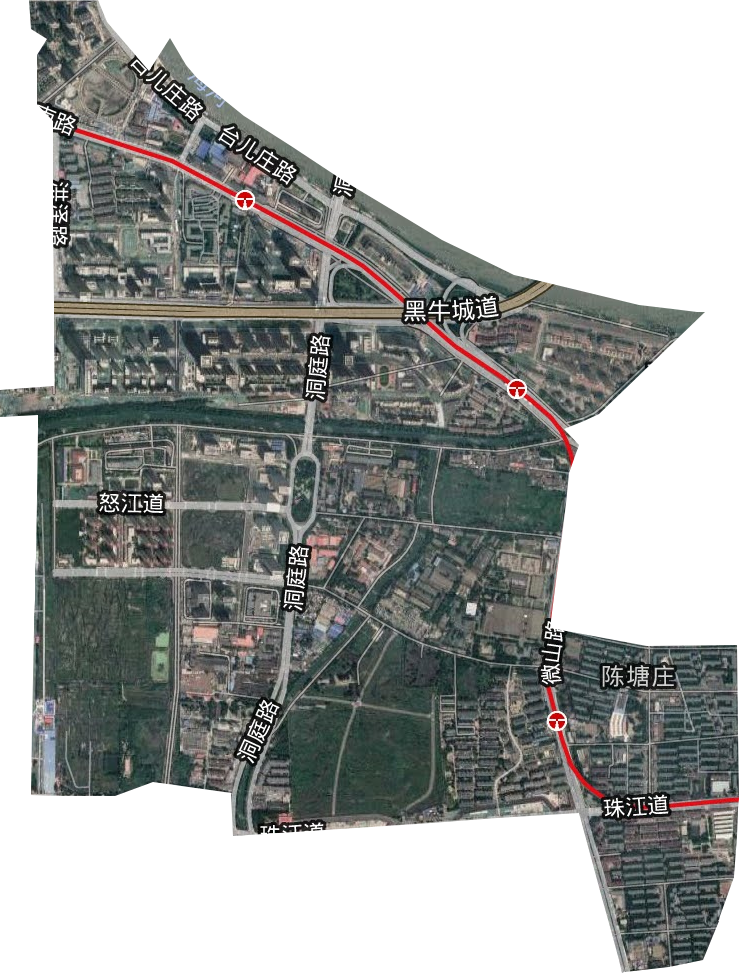 陈塘庄街道卫星图
