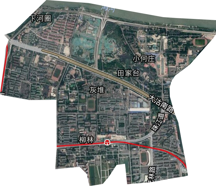 柳林街道卫星图