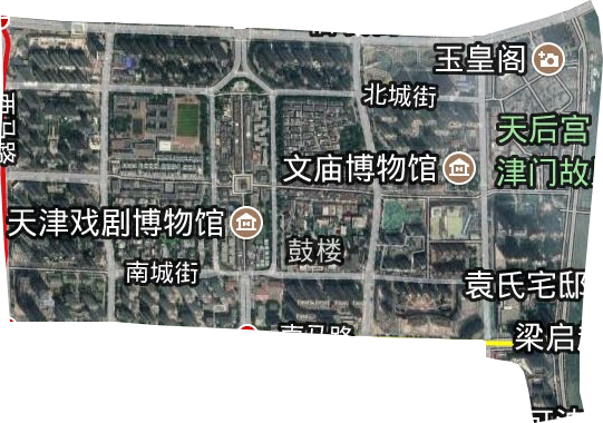 鼓楼街道卫星图