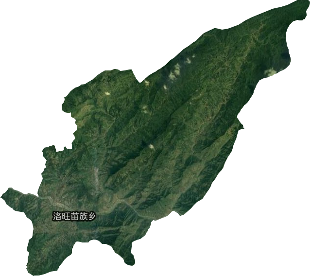 洛旺乡卫星图