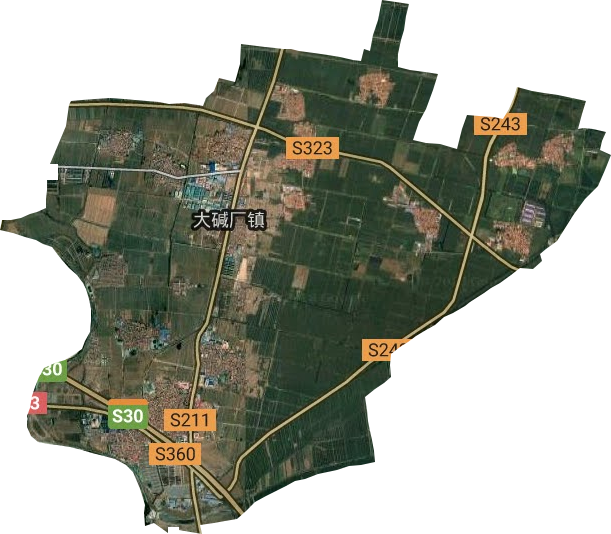 大碱厂镇卫星图