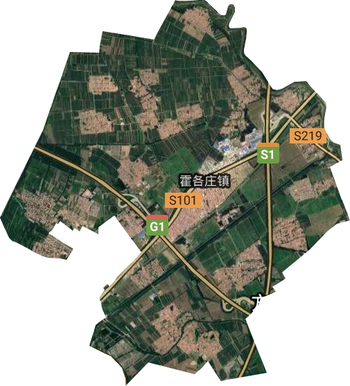 霍各庄镇卫星图