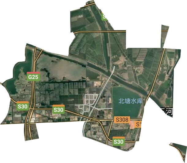北塘街道卫星图