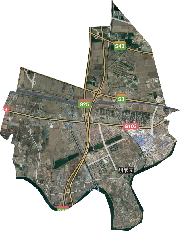 胡家园街道卫星图