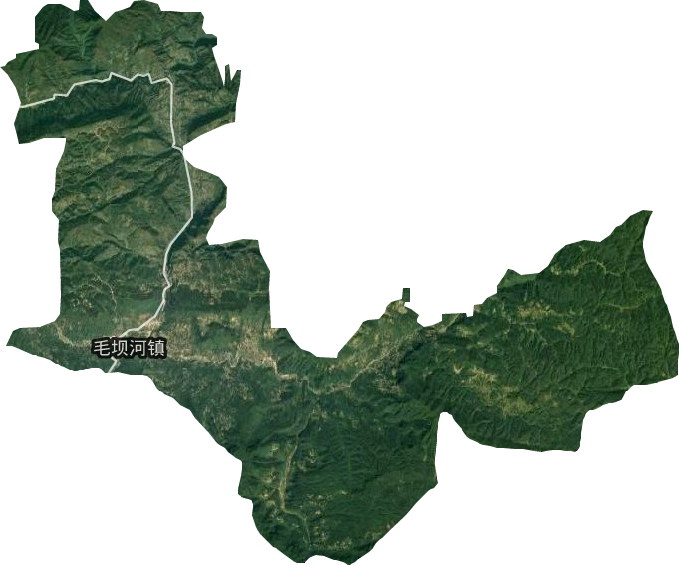 毛坝河镇卫星图