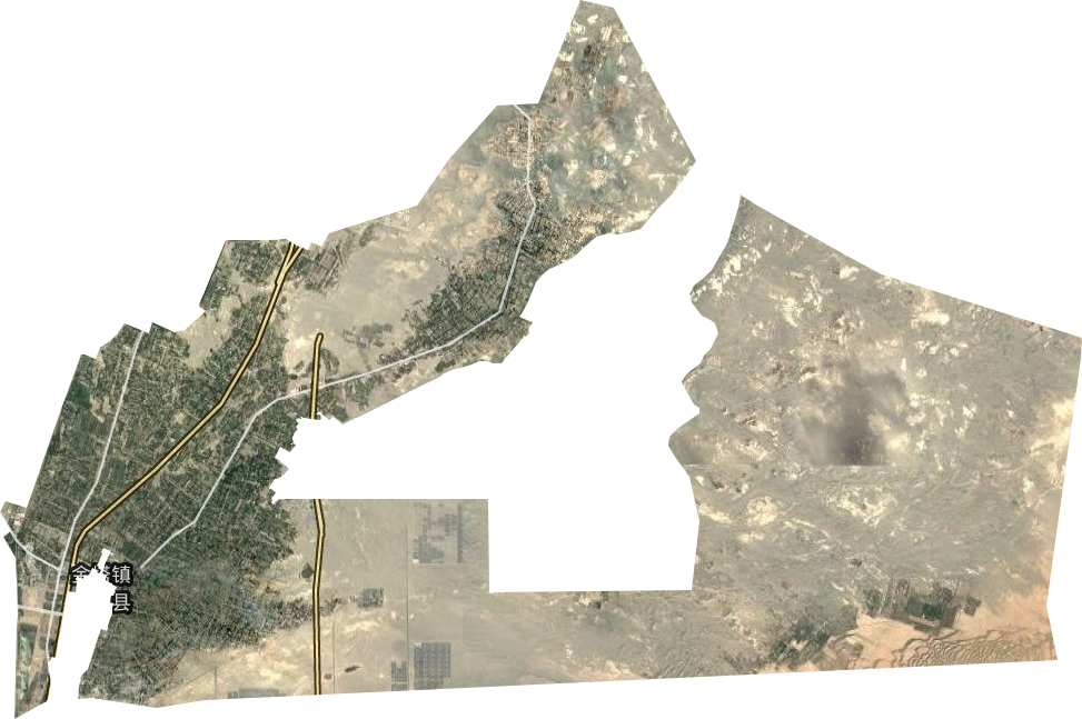 金塔镇卫星图