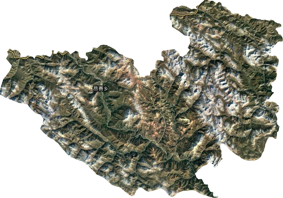 昂赛乡卫星图