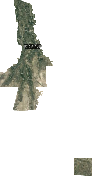 哈尔巴克乡卫星图
