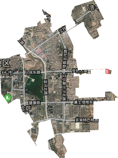 恰萨街道卫星图