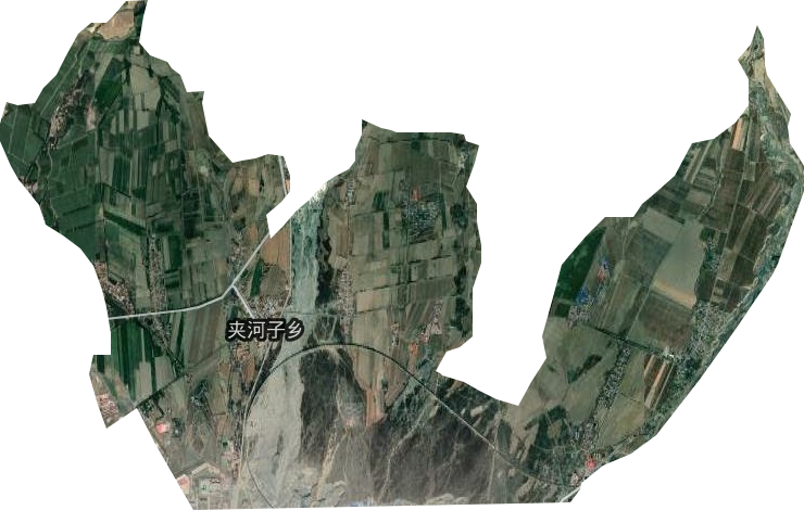 夹河子乡卫星图