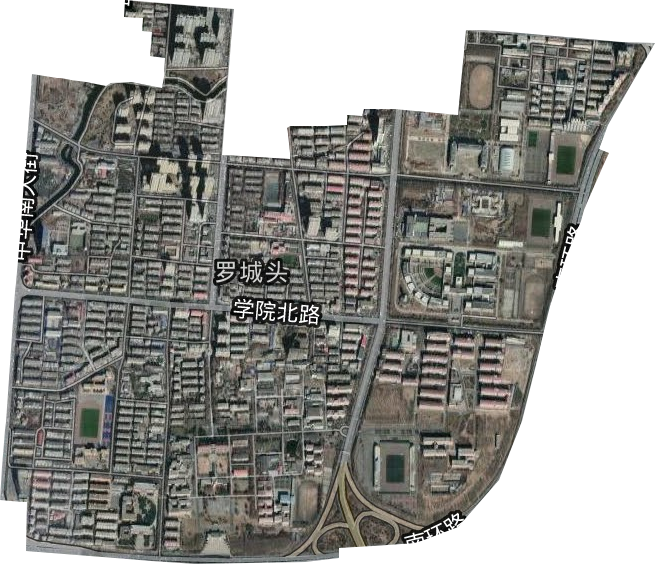 罗城头街道卫星图