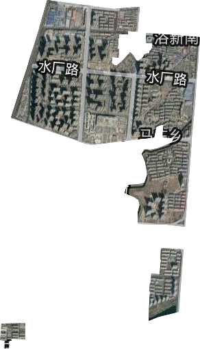 浴新南街道卫星图