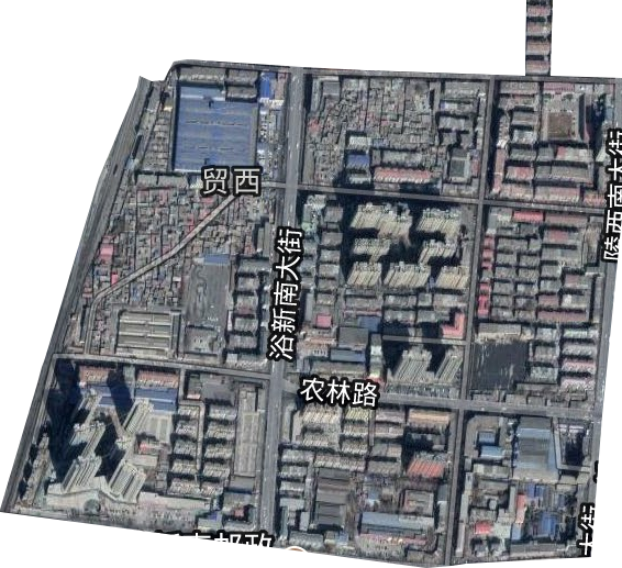 贸西街道卫星图