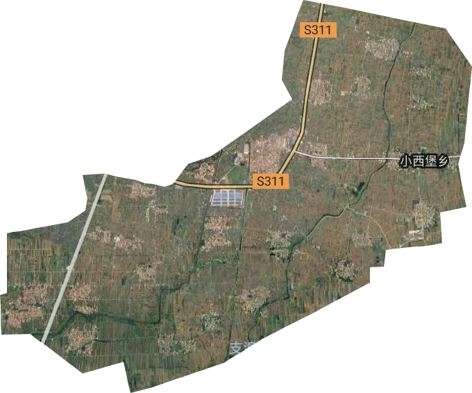 小西堡乡卫星图