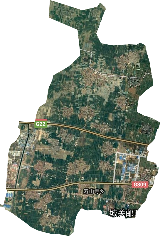寿山寺乡卫星图