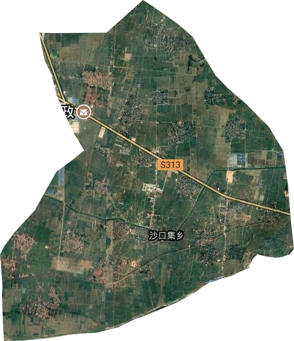 沙口集乡卫星图