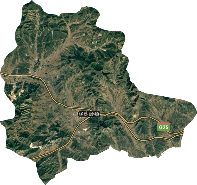 杨树岭镇卫星图